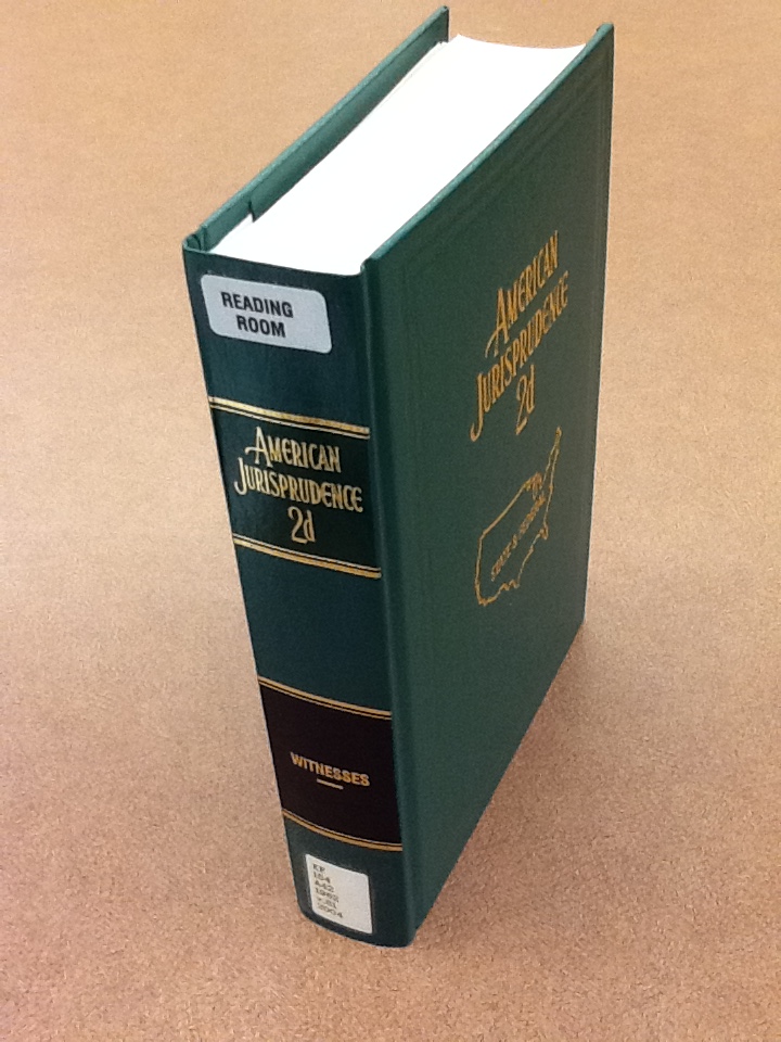 Law Library: Am. Jur. 2d is a national Legal Encyclopedia